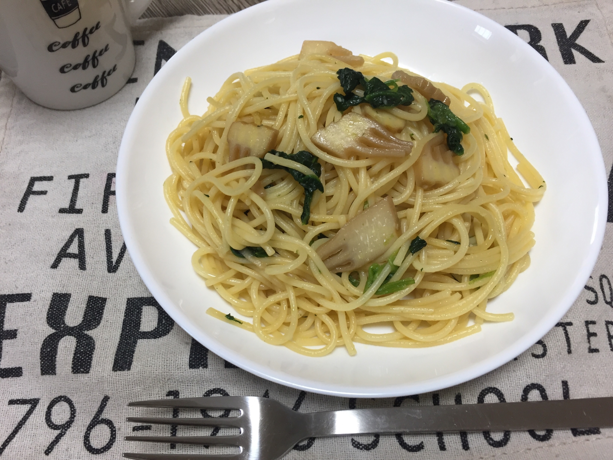 筍の煮物で☆和風パスタ☆