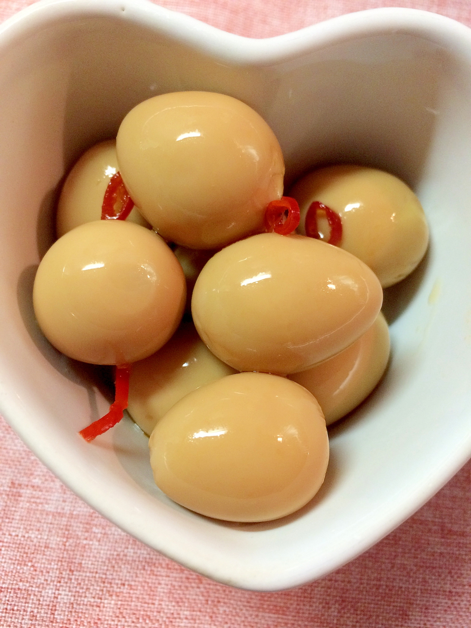 簡単!うずら卵のピリ辛漬け☆