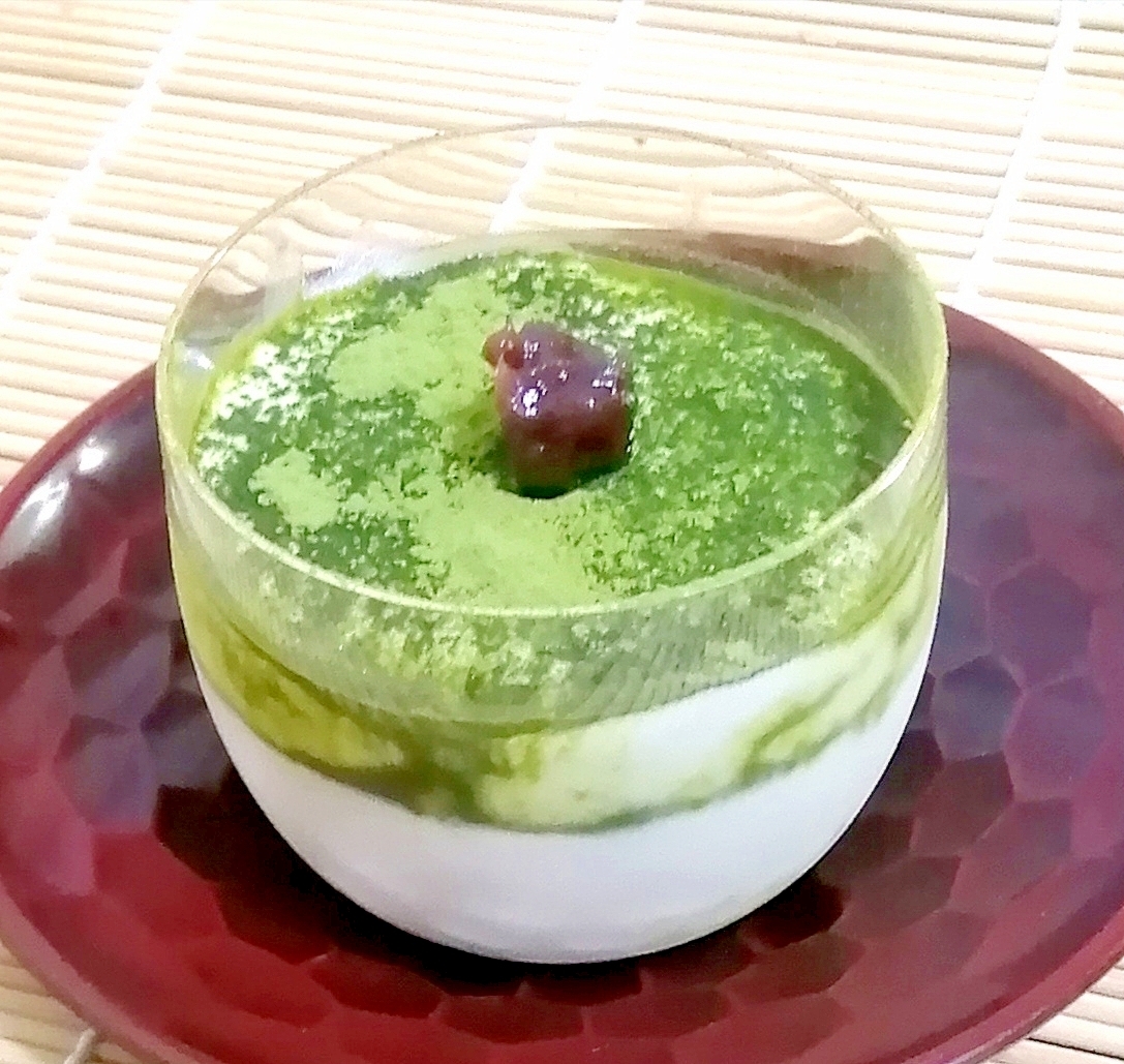 ベビチーと豆腐で抹茶ティラミス♡隠し味の味噌がミソ