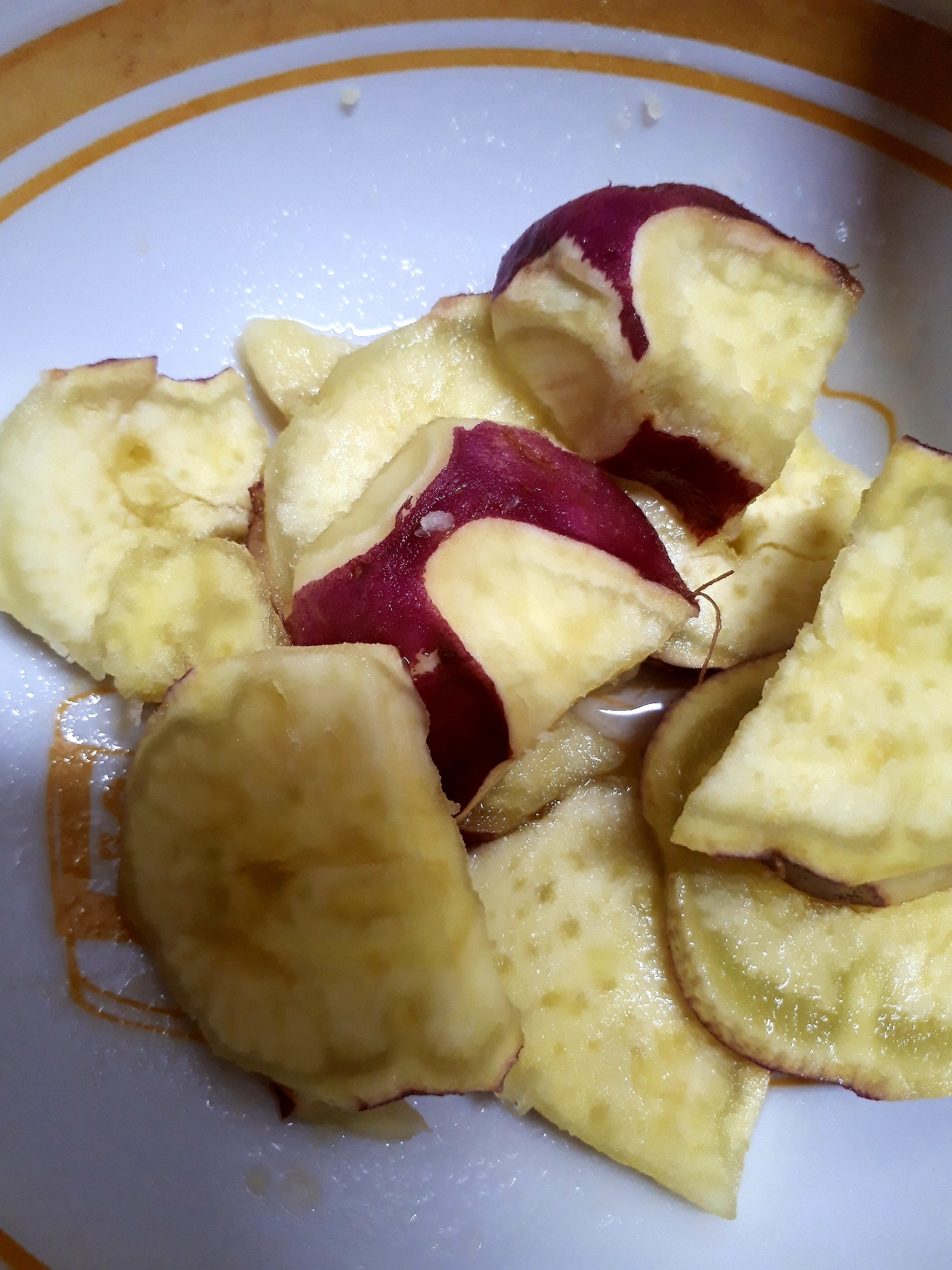 レンジで簡単!さつまいもはちみつレモン