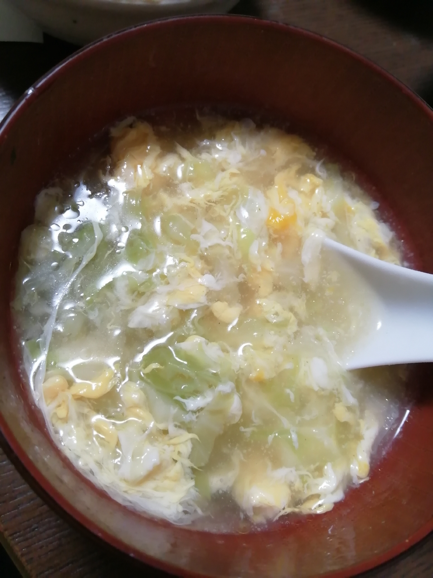 キャベツと卵のトロミスープ