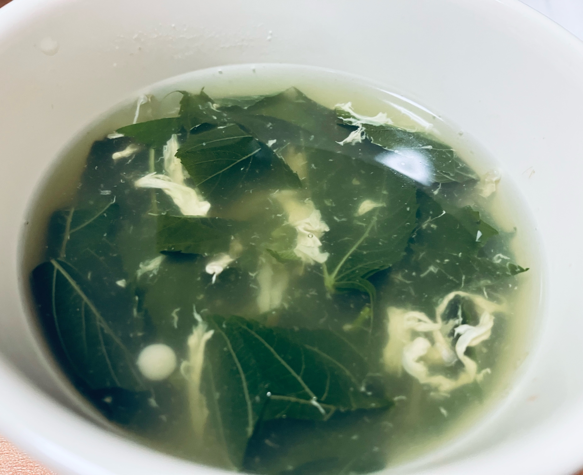 モロヘイヤと卵のスープ