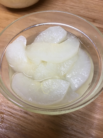 レンジで3分 梨のはちみつコンポート レシピ 作り方 By へんてこぽこりんママ 楽天レシピ