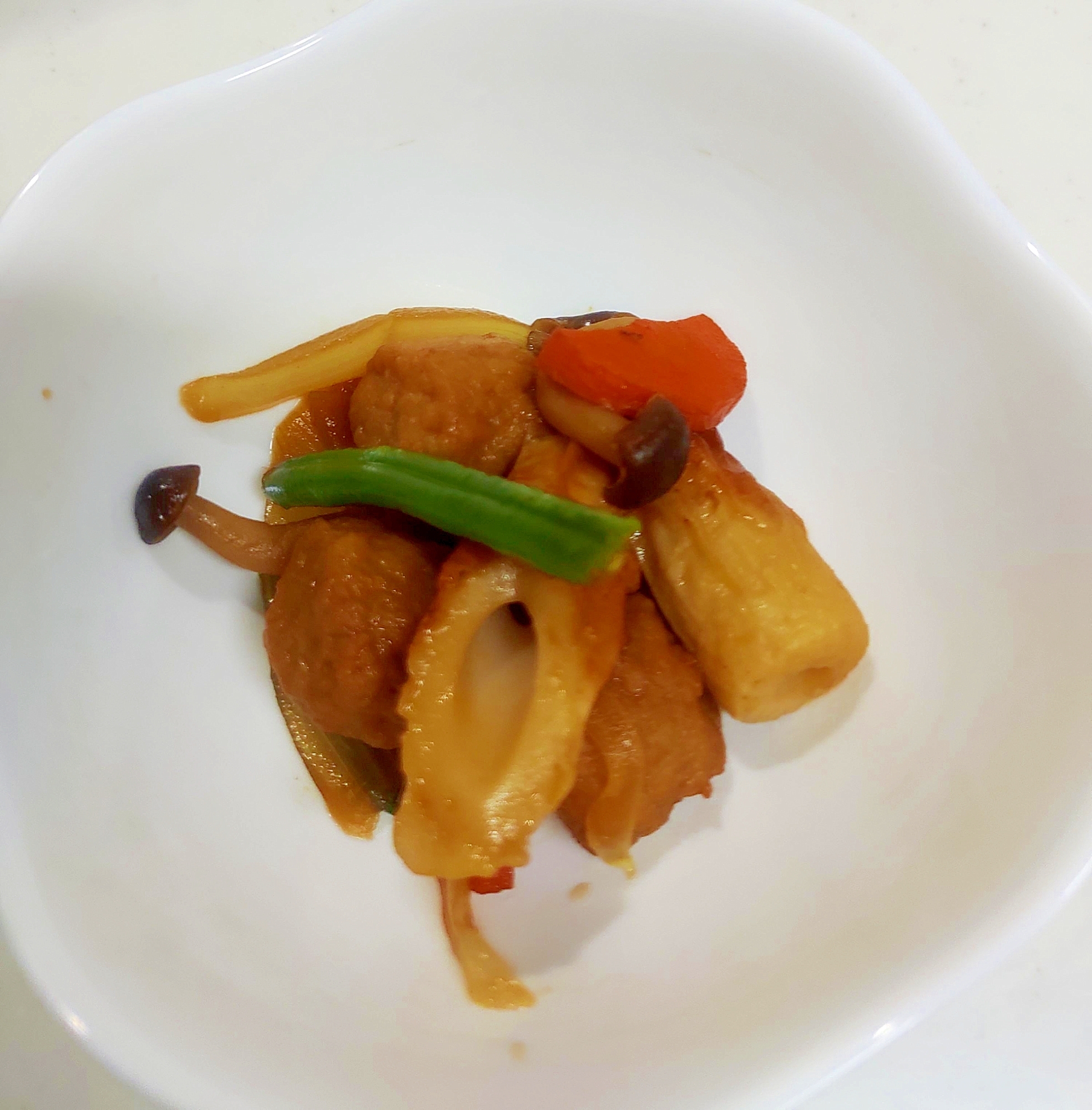 肉だんごとちくわ煮