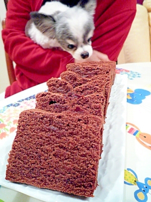 チョコレートのパウンドケーキ♪