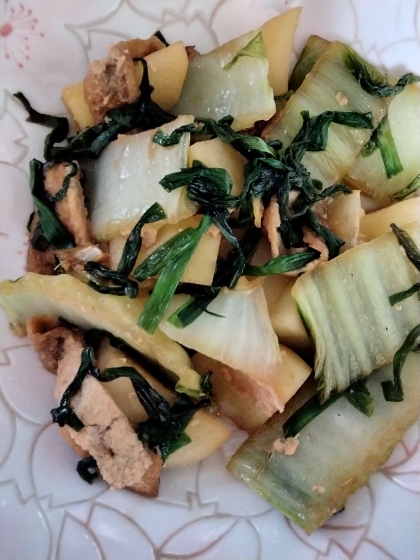 【副菜】白菜と厚揚げの煮物【簡単】
