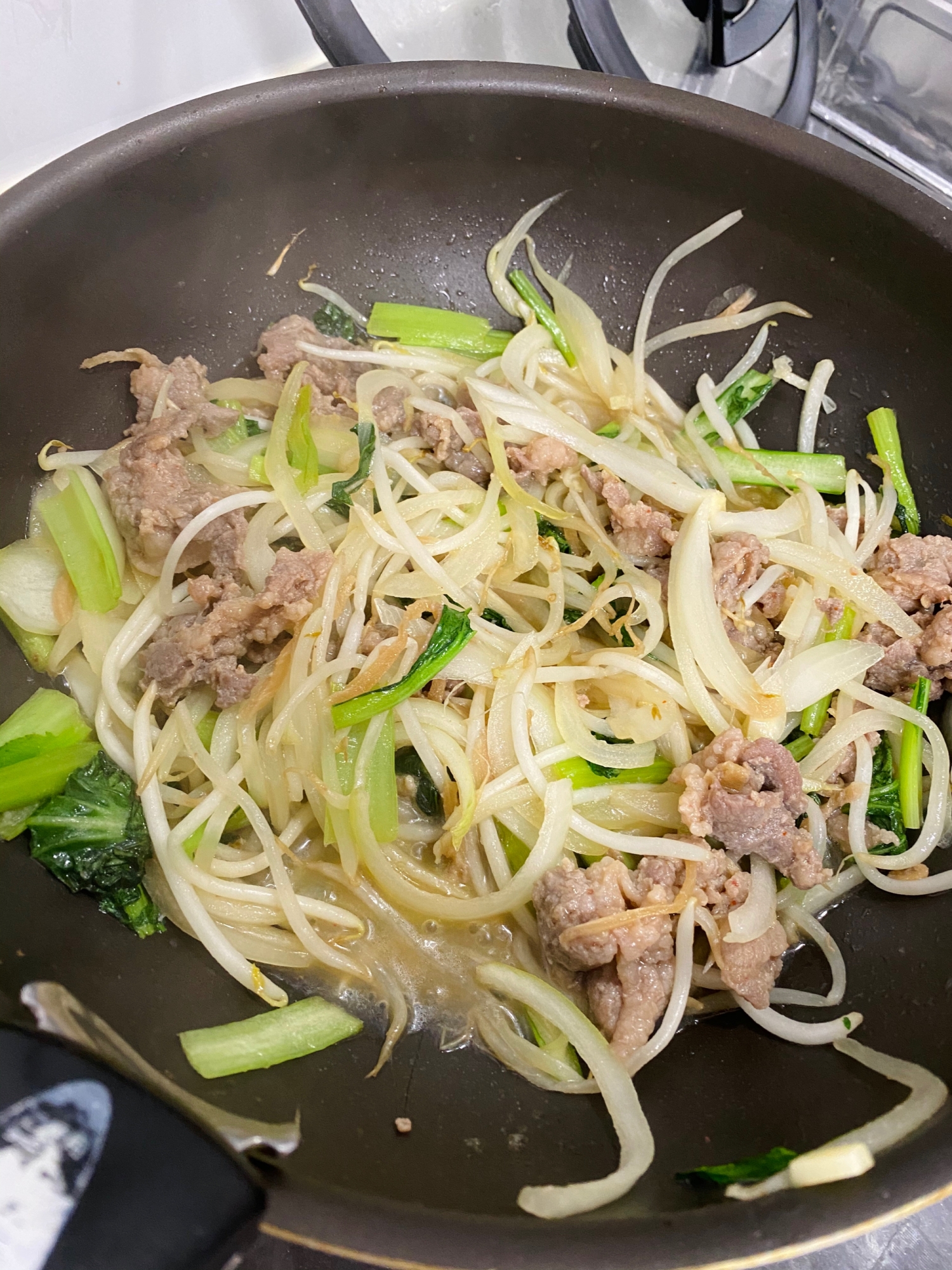 業務スーパーの生姜焼きが絶品♪野菜かさまし!