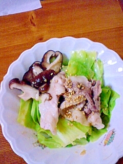 ポン酢でいただく豚肉サラダ