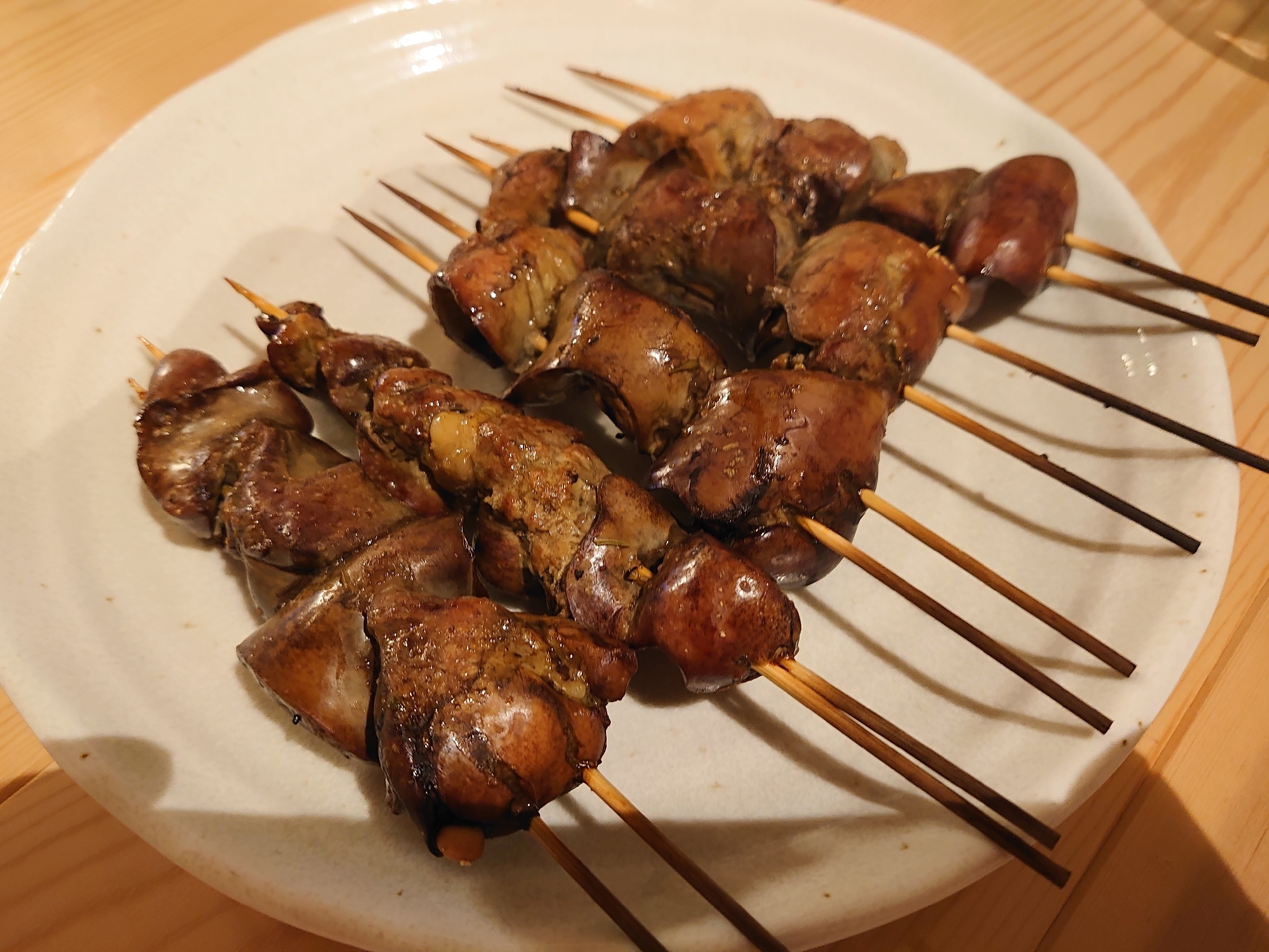 鶏レバーの焼き鳥