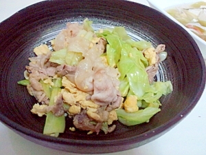 簡単！豚肉とキャベツの炒め物