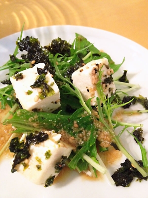 豆腐と水菜の韓国風サラダ レシピ 作り方 By Tsuyumi Mama 楽天レシピ