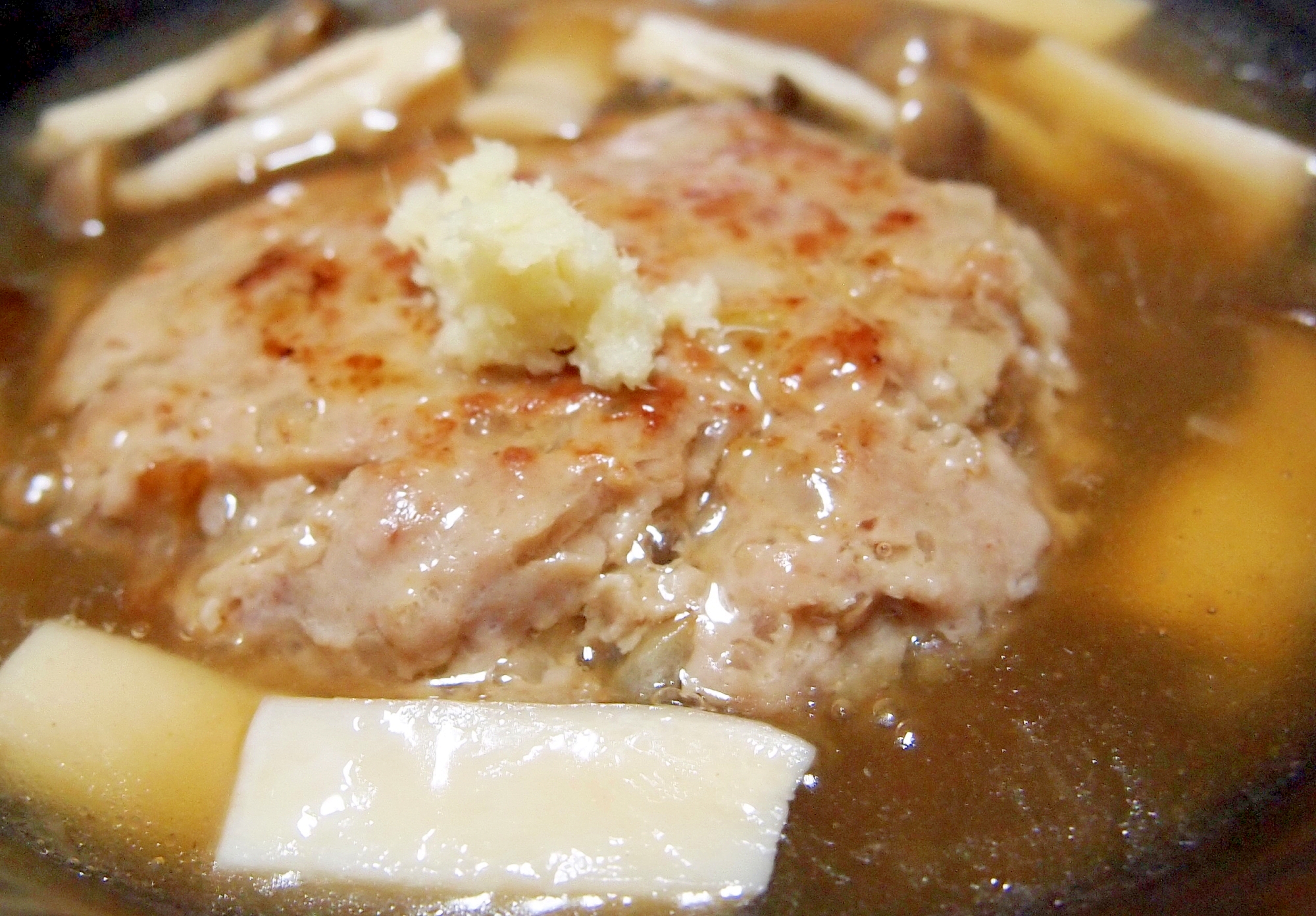 豆腐肉団子のきのこあんかけ