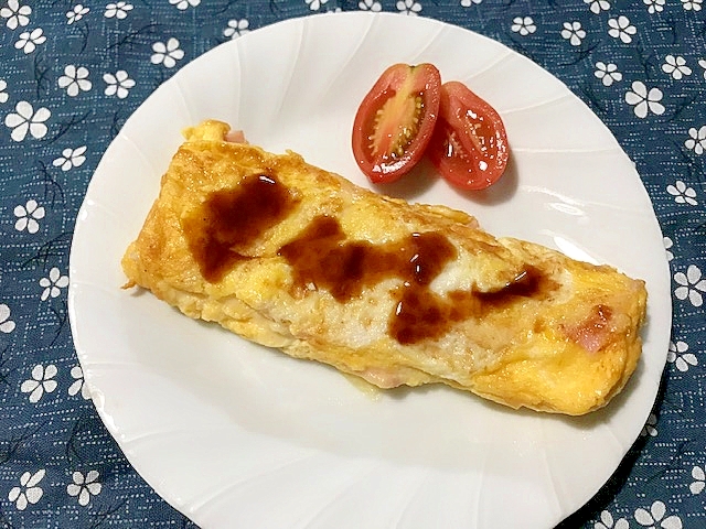 ハムとチーズの玉子焼き