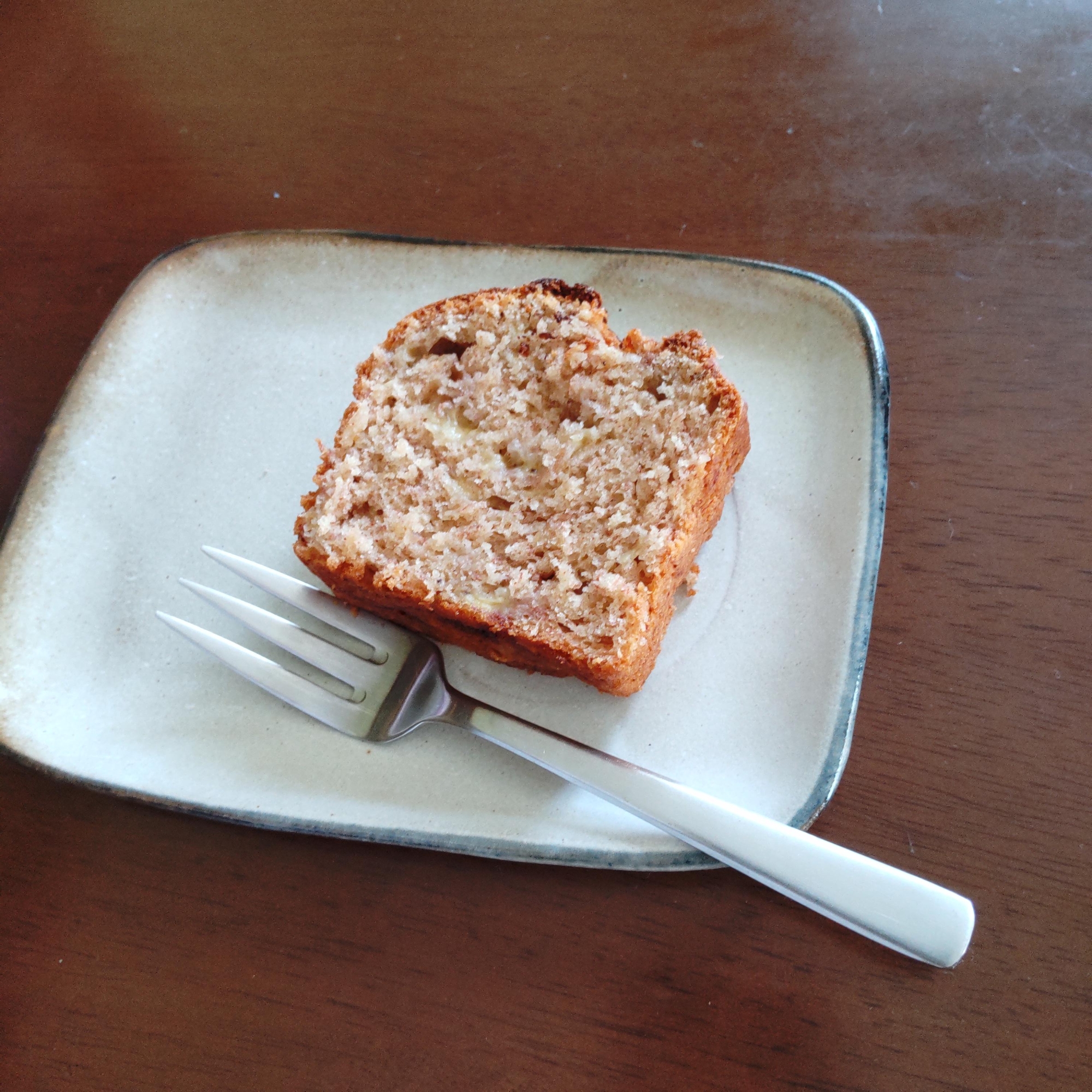 HMで作るシナモン風味バナナケーキ 卵乳製品不使用