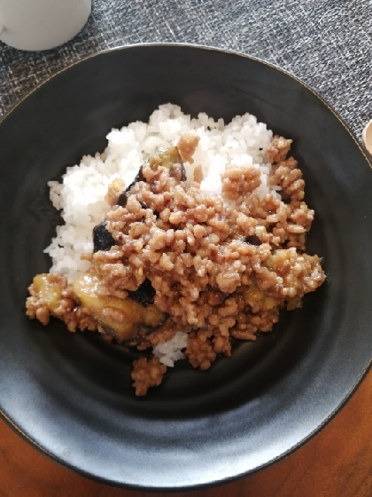 麻婆なす丼ぶり！