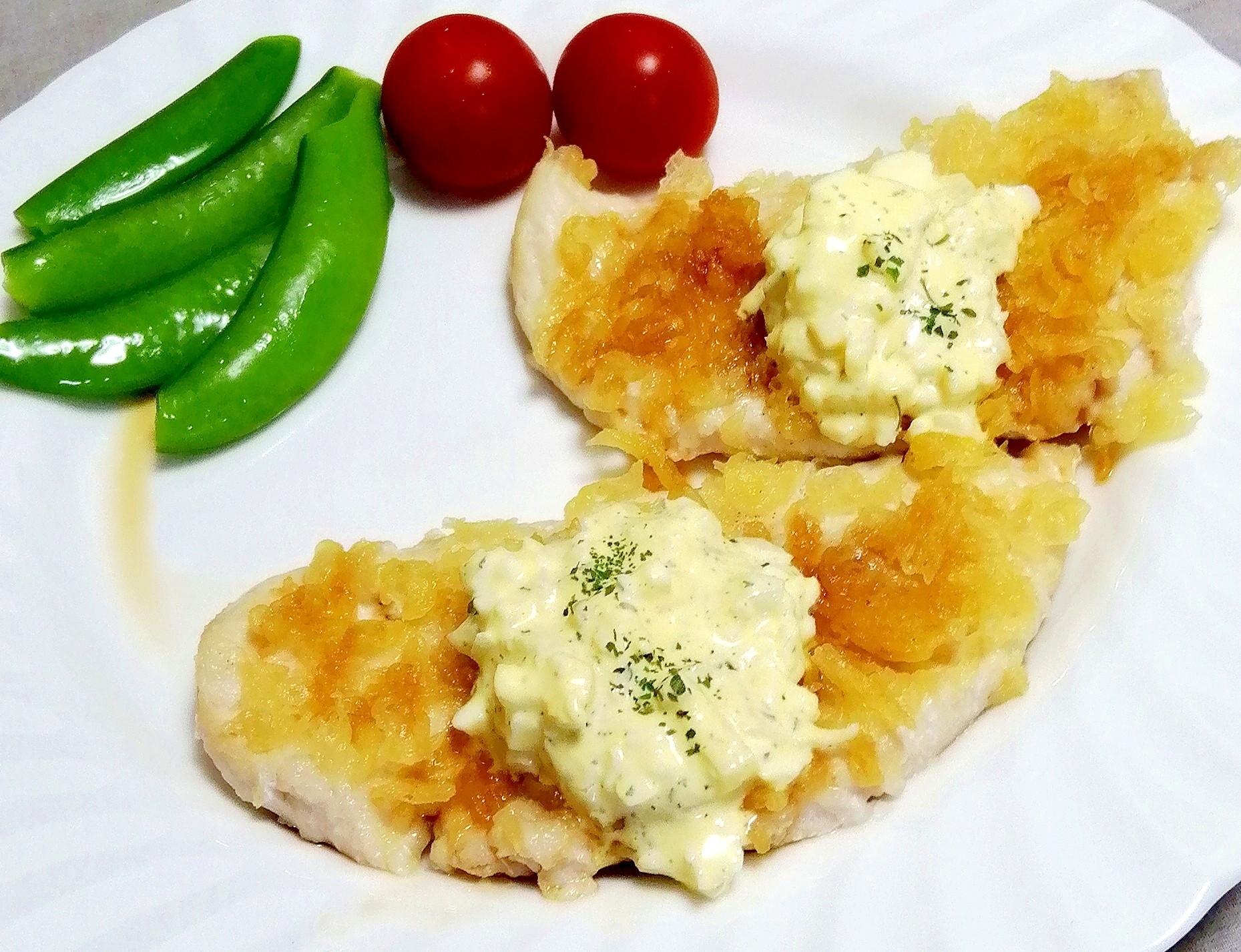 ささみと天かすで☆揚げないチキン南蛮☆トースターで