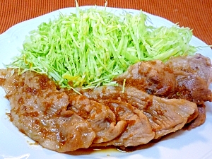 豚もも薄切り肉のしょうが焼き