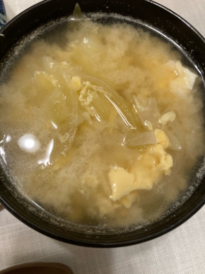春キャベツと新玉ねぎの中華スープ