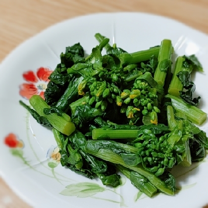 菜の花の辛子醤油和え