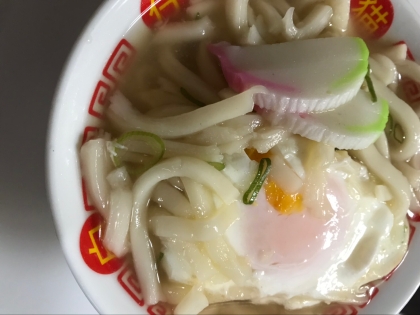 豆腐&板かまぼこ 月見うどん