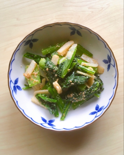 小松菜とさつま揚げの相性がとっても良くて、美味しかったです。また作ってみますね♪