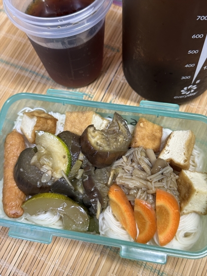 夏場はこれ！速攻でできる！そうめん弁当