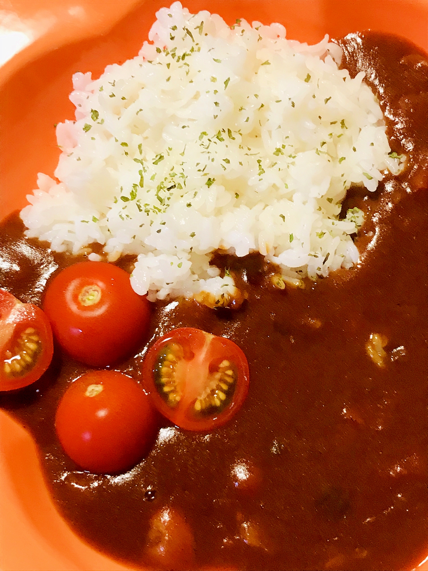 レトルト＋●トマト缶プラスでトマトソースカレー