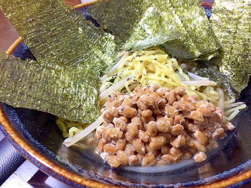 納豆ラーメン、