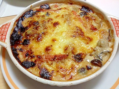 牡蠣と野菜たっぷりグラタン