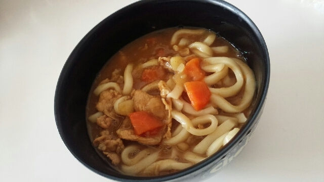 残りカレーでカレーうどん