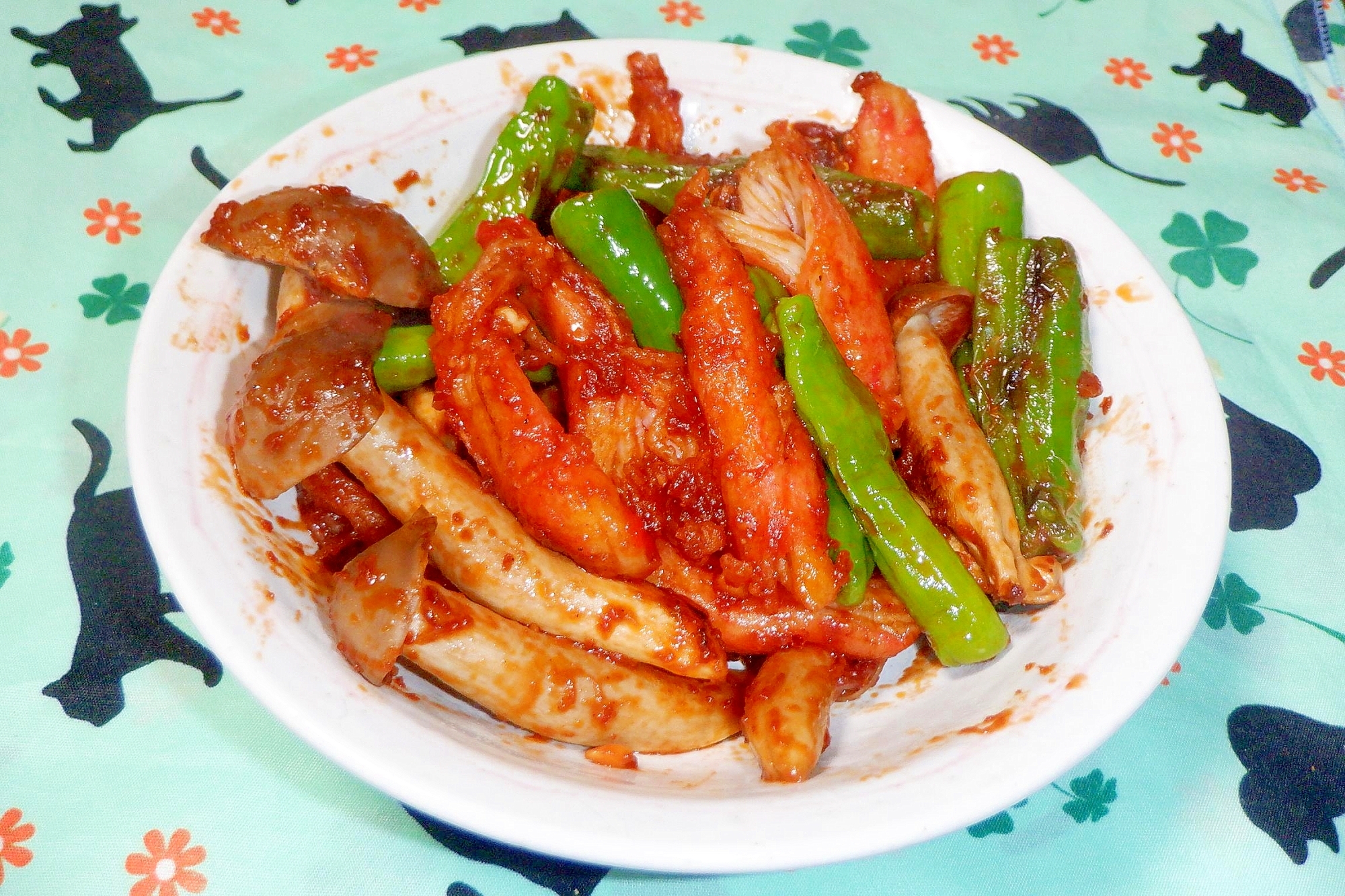 しめじとししとうも一緒にかにかまチリ レシピ 作り方 By ひーじゃーまん 楽天レシピ しめじとししとうも一緒にかにかまチリ レシピ 作り方 By ひーじゃーまん 楽天レシピ