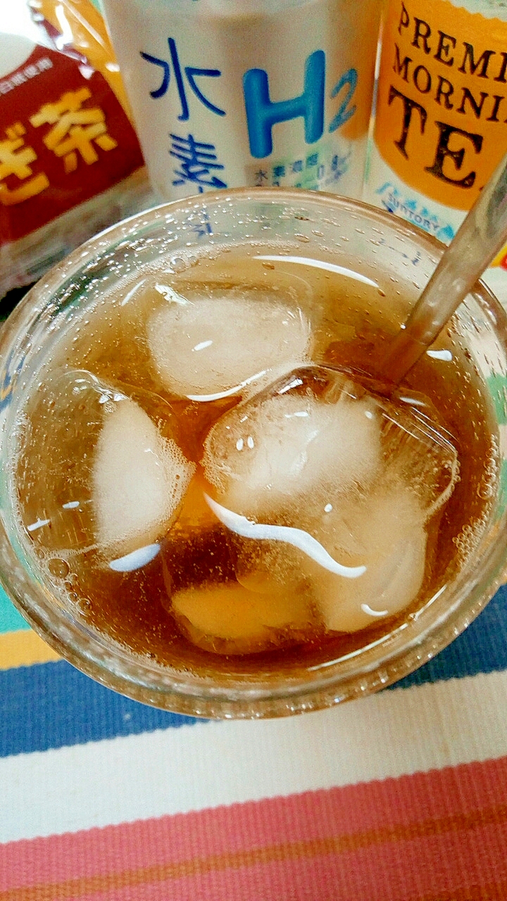 アイス☆水素水入りレモン麦茶♪