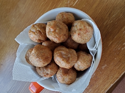 れんこんと豆腐の揚げだんご