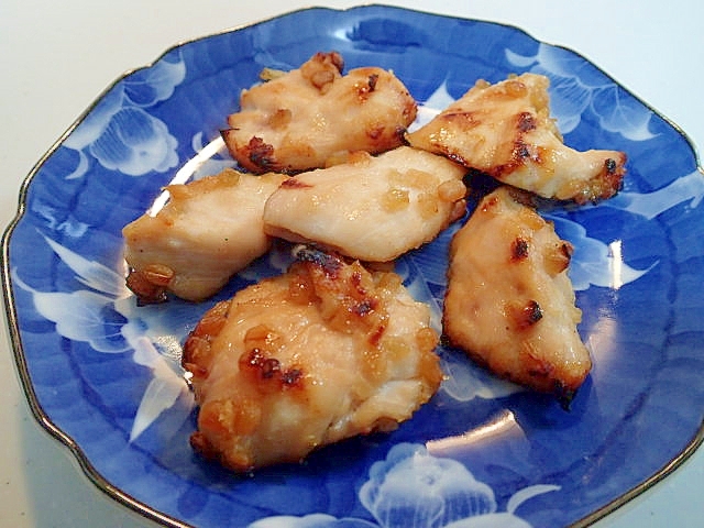 コンベクションオーブンで　鶏むね肉の金山寺味噌焼き