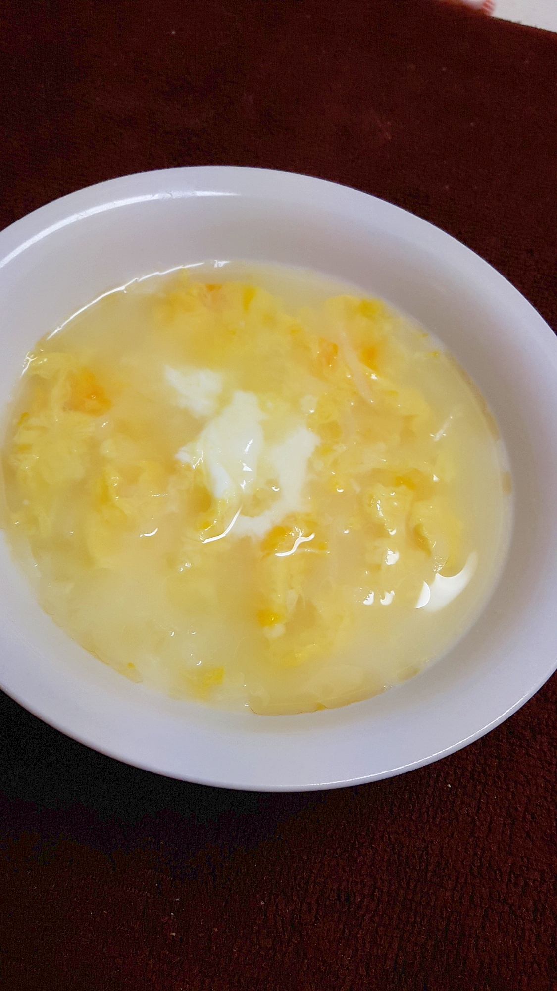 玉ねぎヨーグルト！シンプルな溶き卵のスープ♪