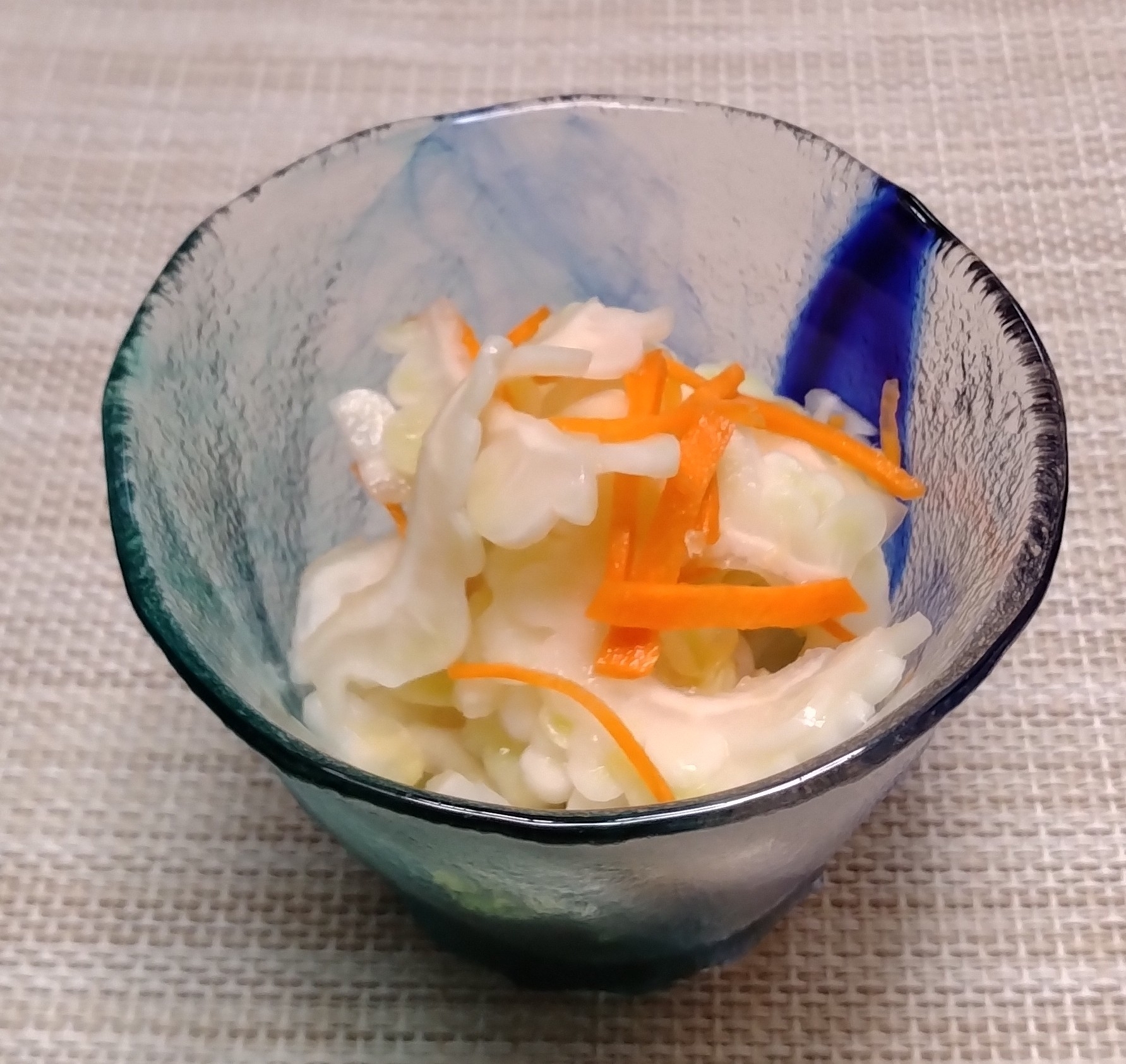 白いゴーヤの即席漬け