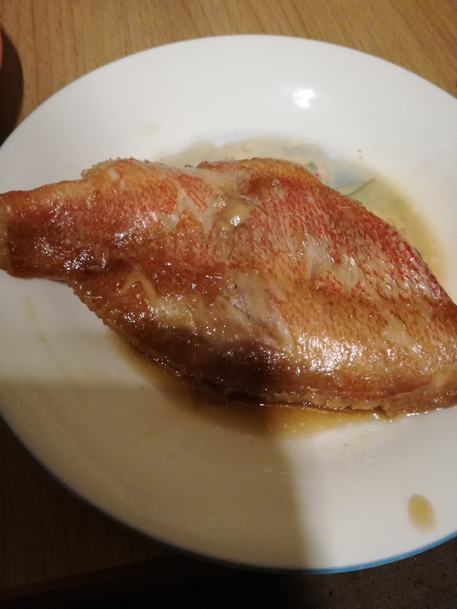 冷凍赤魚の煮付け