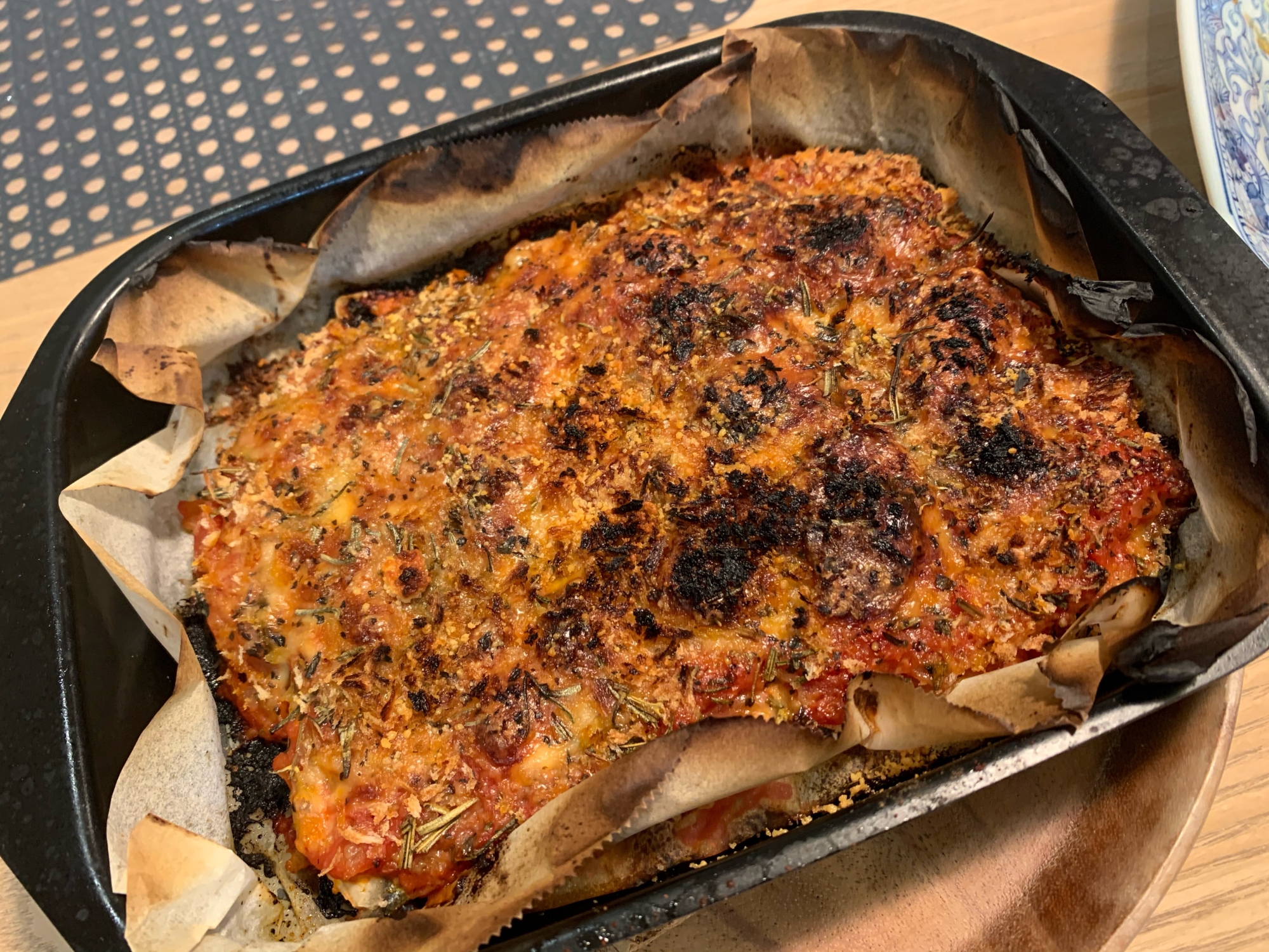 魚焼きグリルで！鯖のトマト缶焼き