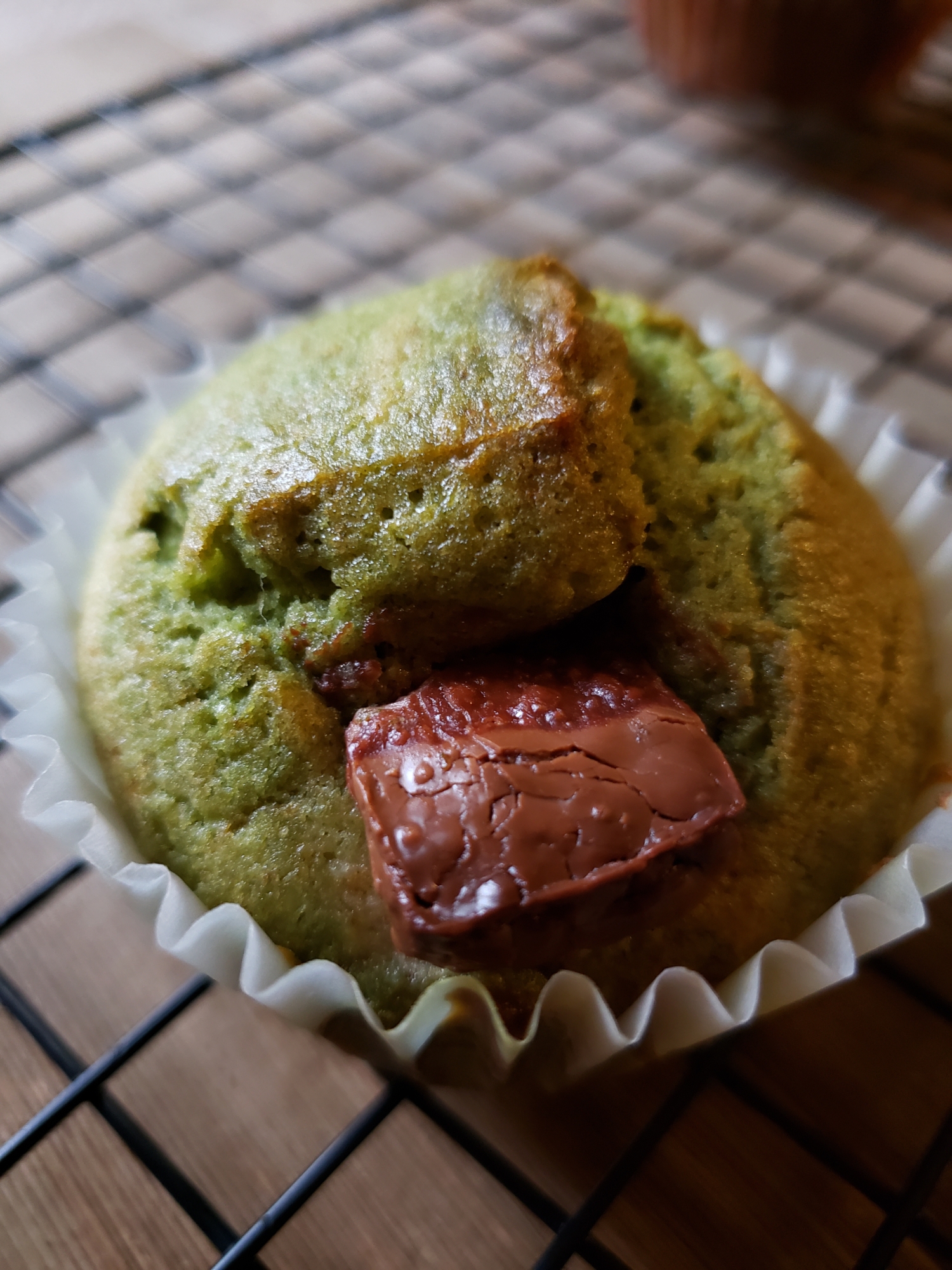 抹茶とチョコのマフィン♪