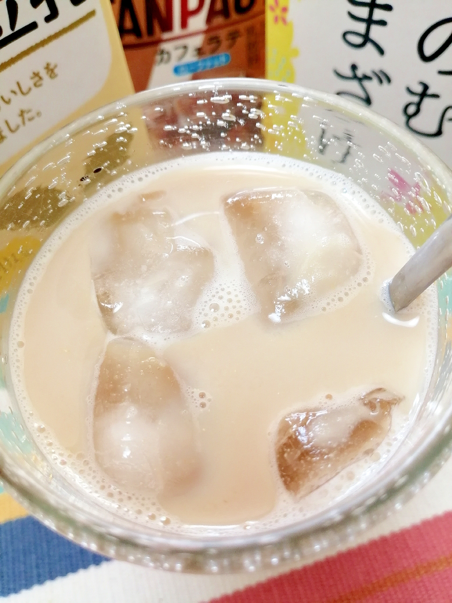 アイス☆甘酒豆乳タンパクトカフェラテ♪