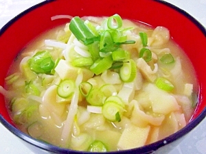 子供と作ろう!!もやしと高野豆腐のほうとう汁