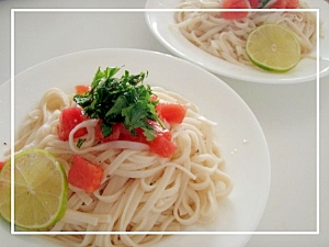 ライムで爽やか〜 さっぱり素麺