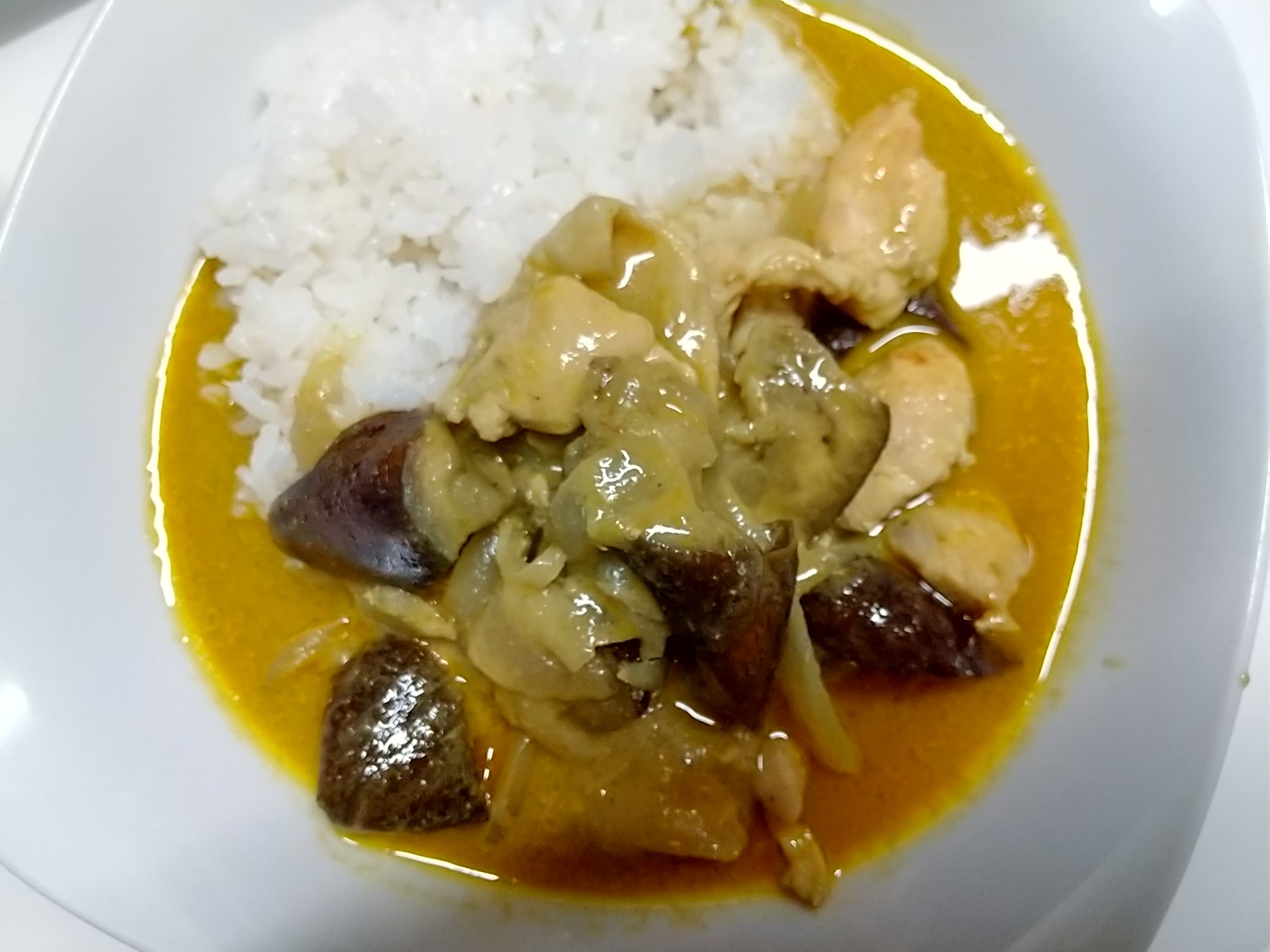 茄子のイエローカレー