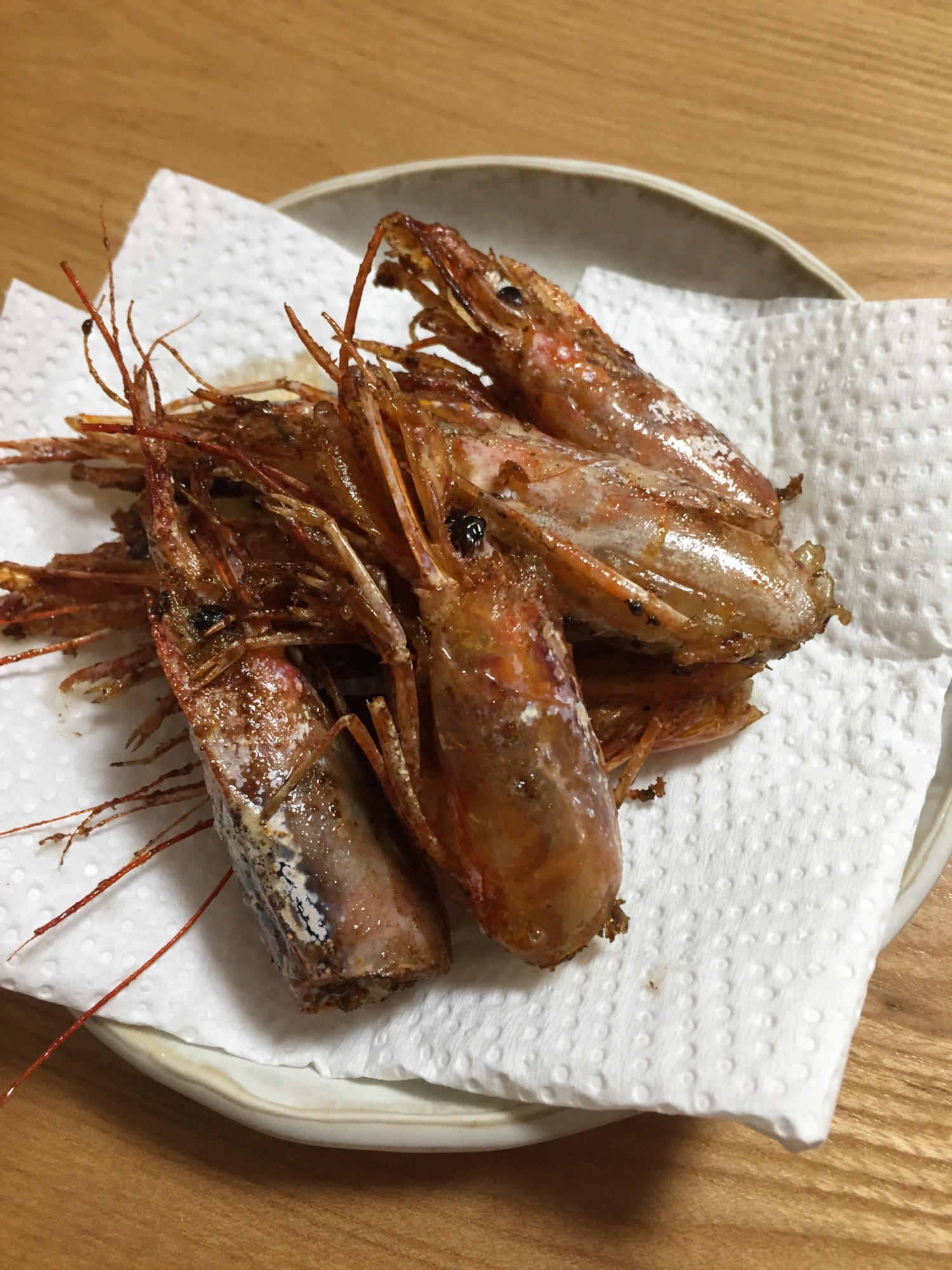 エビの頭の素揚げ