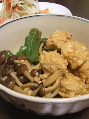 夏！　ししとうと鶏団子で煮物♪