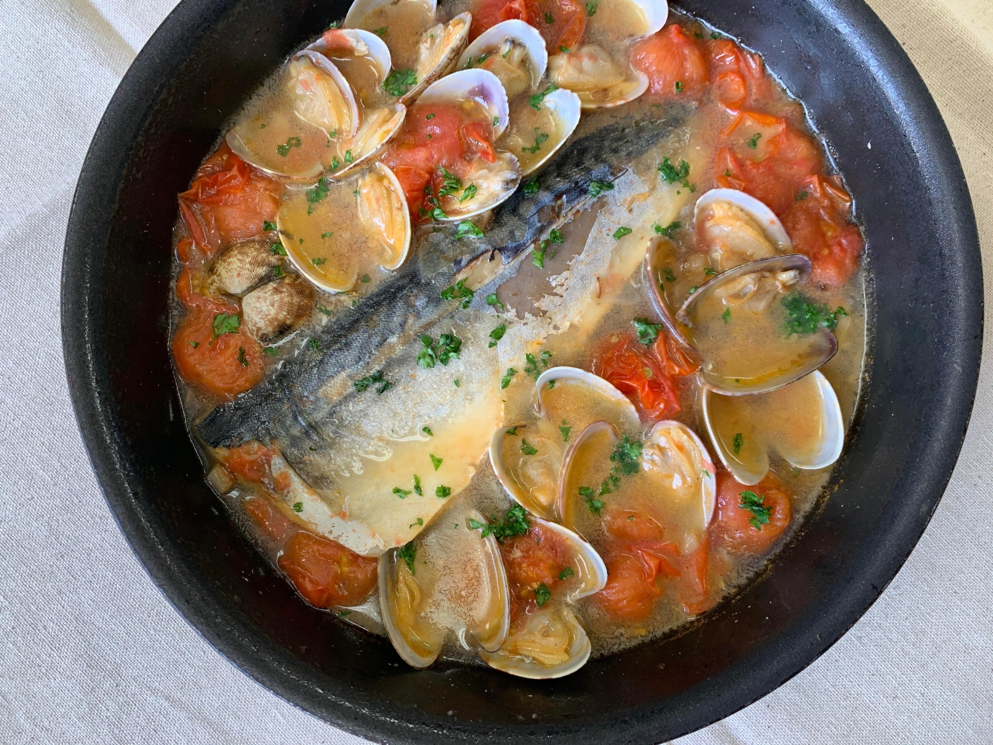 時短!さばチキンのアクアパッツァ