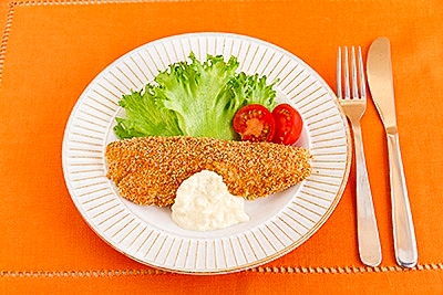 ノンフライでヘルシー！タラのフライ（ノンフライ）