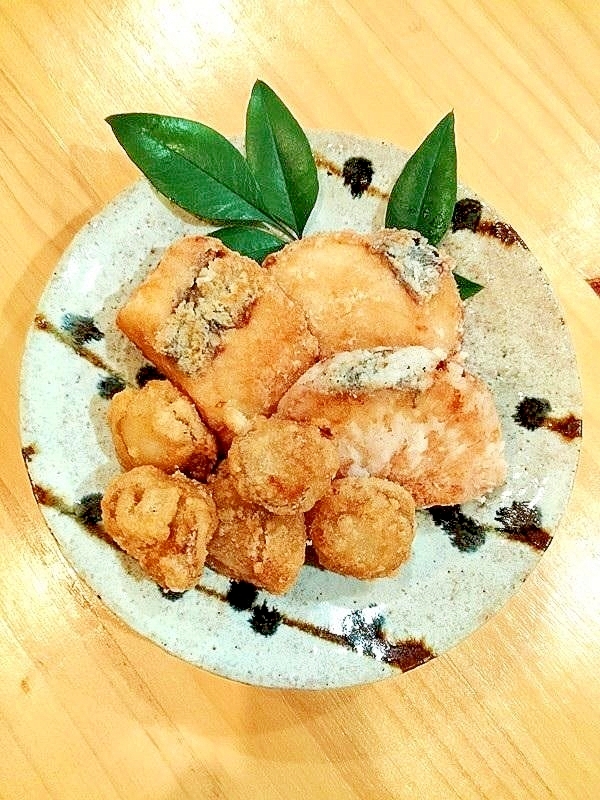 にんにく無し♯白身魚とベビーホタテの竜田揚げ