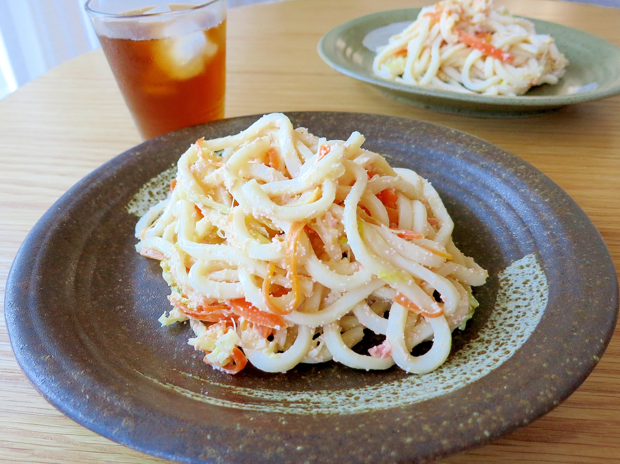 こどもに野菜を♪　クリーミィ☆たらこうどん