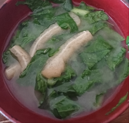 さっと仕上がる菜っぱの味噌汁